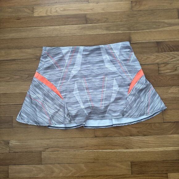 Lucky in Love Pants - Lucky In Love Athletic Women's Tennis Skirt Skort Gray Orange Size XL (16)